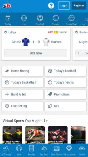 Sportingbet мобилна версия на сайта